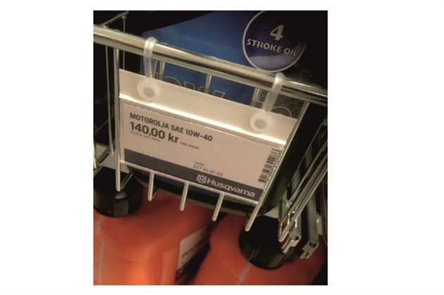 Label holder for Wire Shelf 25 p.p. package