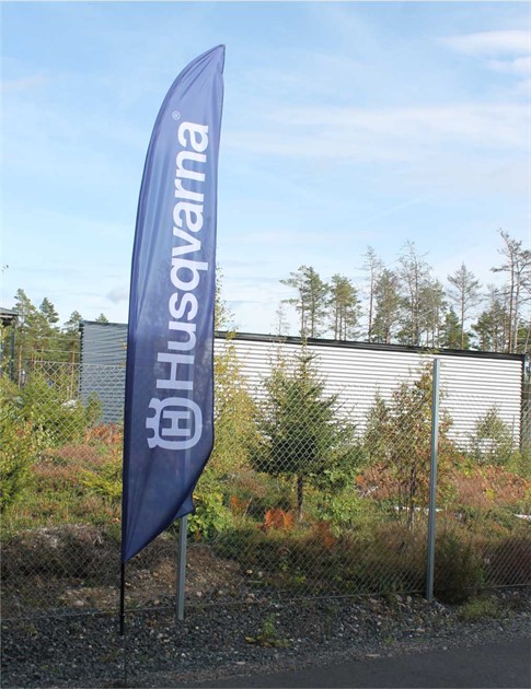 HQ Beach Flag Sharkfin large 78x375cm